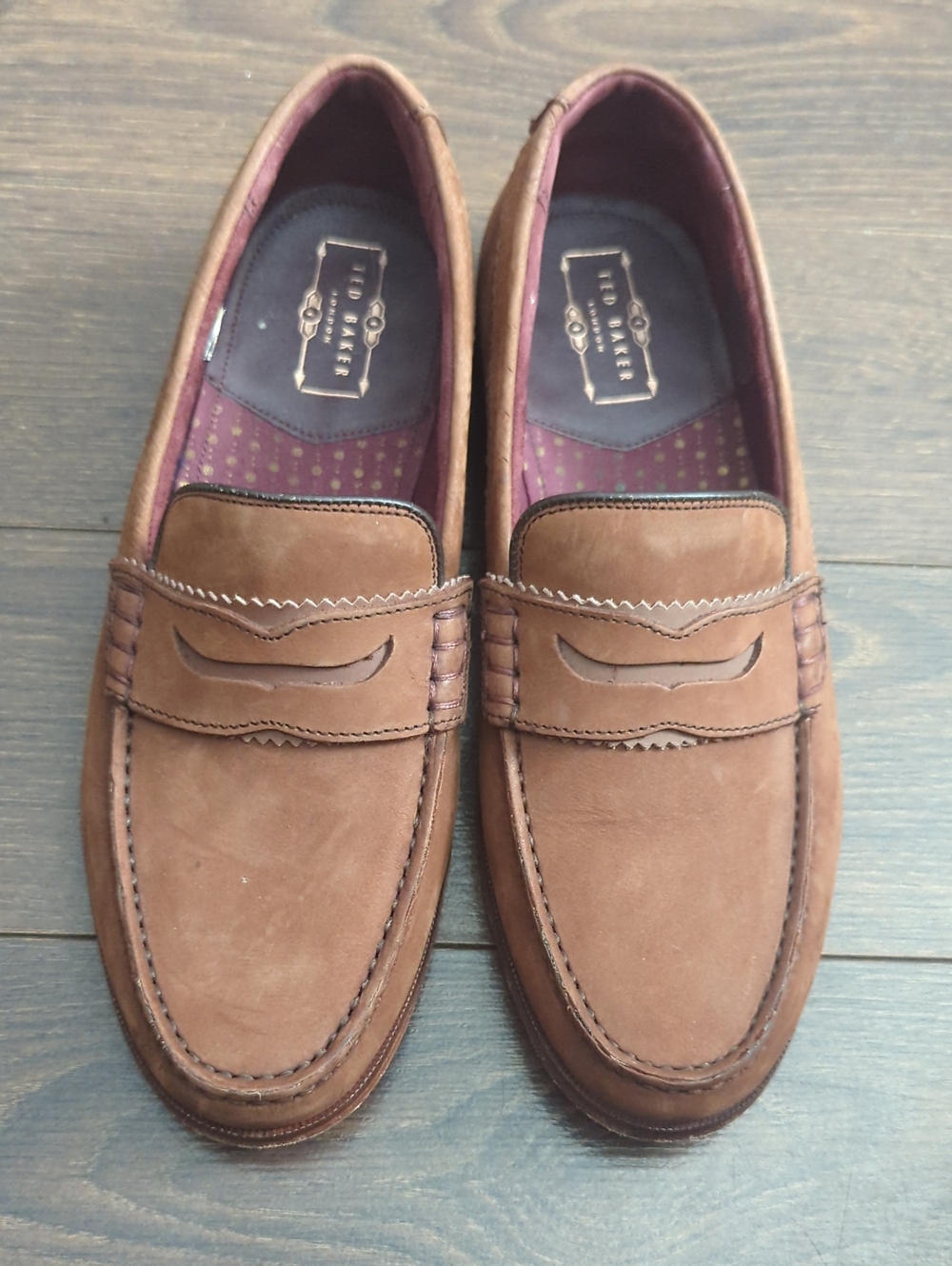 Ted Baker Miicke 3 Penny Men's Brown Loafers Size 7 - Picture 3 of 9